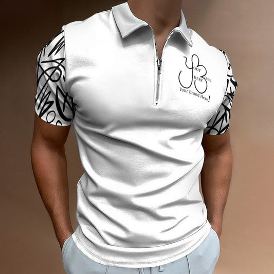 "Your Brand/Logo Here" Best Uniform/Workwear Ever! 100% Cotton Zip Short Sleeve POLO Shirt