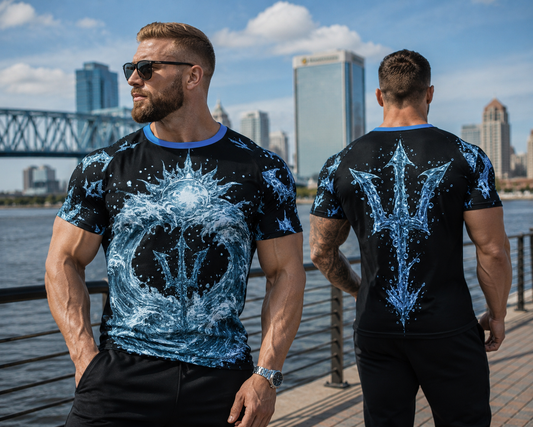"Tidal Trident" Dry Fit Tee