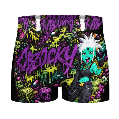 Splatter Ice Silk Men Cooling Boxer Shorts