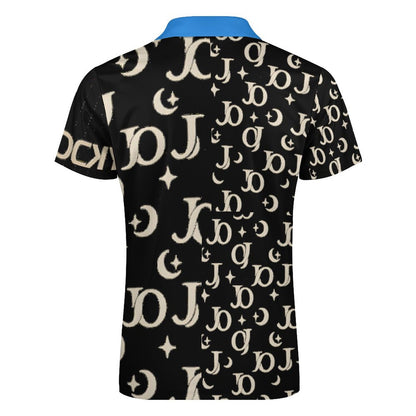 100% Cotton Zip Short Sleeve POLO Shirt for Men