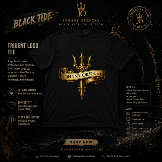 LIMITED EDITION: "TRIDENT LOGO" T-SHIRT