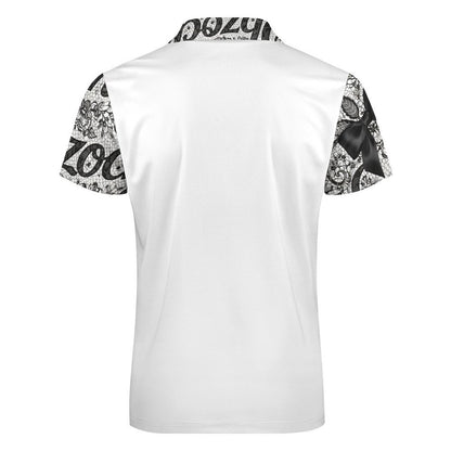 Lace Down "Your Brand/Logo Here" Best Uniform/Workwear Ever! 100% Cotton Zip Short Sleeve POLO Shirt