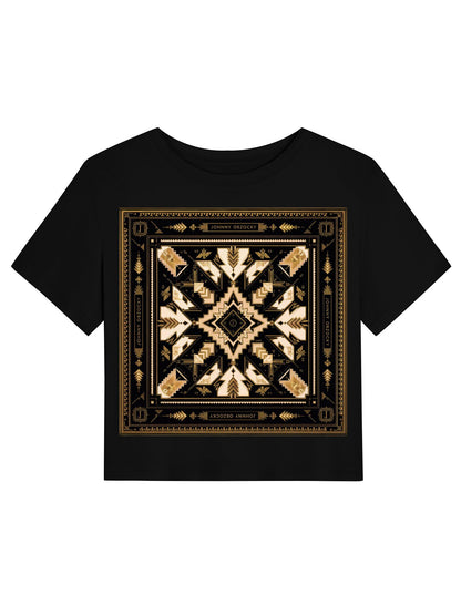 DTF 180gsm Women's Crop Top T-shirt(Dual-sided Printing)